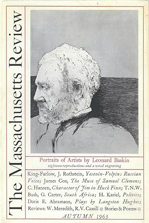 Seller image for The Massachusetts Review, Autum 1963 vol 5 no 1 for sale by Bishop's Curiosities