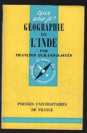 Bild des Verkufers fr Gographie de l'Inde ( que sais je ? ) zum Verkauf von librairie philippe arnaiz