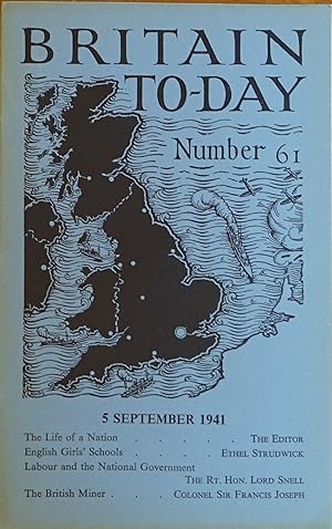 Britain To-Day Number 61; 5 September 1941