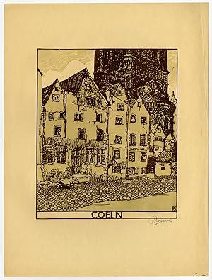 Antique Print-VIEW-COLOGNE-KOLN-Gruszka-ca. 1930