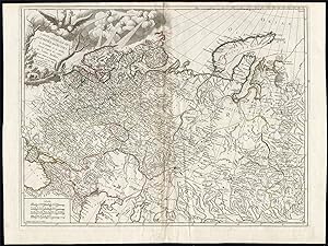 2 Antique Maps-RUSSIAN EMPIRE-EUROPE-ASIA-Vaugondy-Delamarche-1793