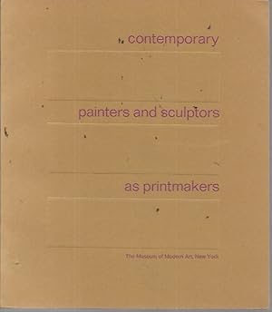 Seller image for Contemporary Painters and Sculptors as Printmakers (MOMA, 1966) for sale by Bookfeathers, LLC