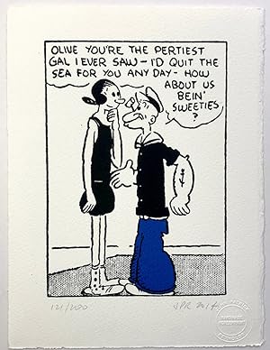 Popeye Makes His First Pass At Olive Oyl - Limited Edition Print (Signed)