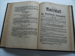 Amtsblatt des kgl. Bezirksamts Donauwörth . Jahr 1913 Mit Register für das Jahr 1912.