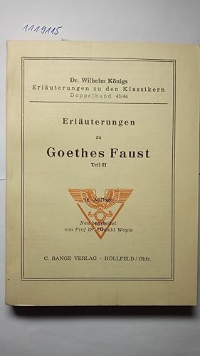 Erläuterungen zu Goethes Faust Teil 2.