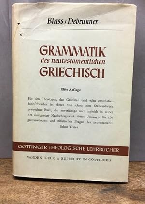 Immagine del venditore per Grammatik des neutestamentlichen Griechisch. venduto da Kepler-Buchversand Huong Bach