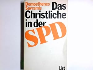 Bild des Verkufers fr Das Christliche in der SPD. zum Verkauf von Antiquariat Buchhandel Daniel Viertel