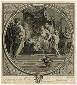 Antique Print-HISTORY-ALEXANDER THE GREAT-PHILIPPUS-Le Sueur-Audran-1711