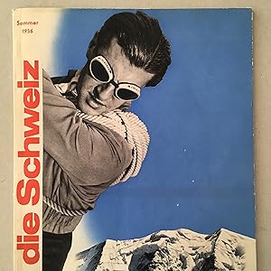 Die Schweiz Sommer 1936 Bergsport in der Schweiz (Photomontage by Hans Aeschbach)