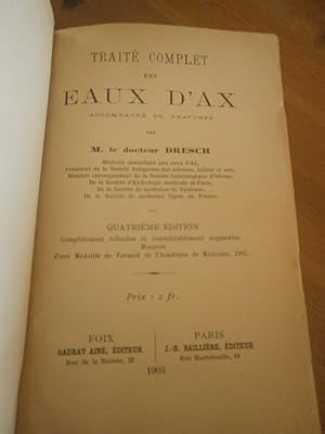 Traité complet des eaux d'Ax