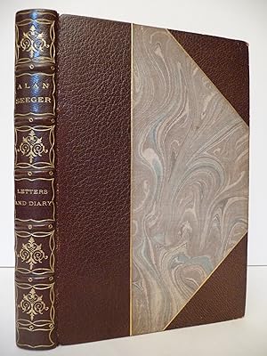 Seller image for Letters and Diary of Alan Seeger, (Bound in 3/4 Leather) for sale by ARABESQUE BOOKS