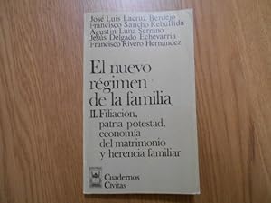 Imagen del vendedor de El nuevo rgimen de la familia. La filiacin, patria potestad, economa del matrimonio y herencia familiar. La reforma en el estado de sucesiones. 1a. EDICION. TOMO II a la venta por Librera Camino Bulnes