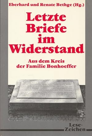 Imagen del vendedor de Letzte Briefe im Widerstand. a la venta por Ant. Abrechnungs- und Forstservice ISHGW