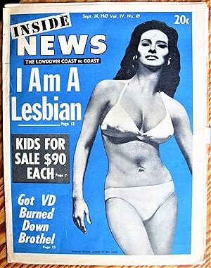 Kids for Sale $90 Each. Article in Inside News. the Lowdown Coast to Coast, Sept. 24, 1967. (Slea...