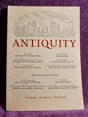 Seller image for ANTIQUITY Volume 61 Number 231 March 1987 for sale by THE BOOK VAULT