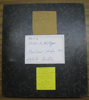 Bild des Verkufers fr Briefwechsel 2002 bis 2009 zwischen dem Schriftsteller Friedemann Berger und dem Lyriker Dieter Hllger. zum Verkauf von Antiquariat Carl Wegner