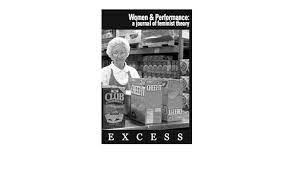 Bild des Verkufers fr Women & Performance: A Journal of Feminist Theory EXCESS zum Verkauf von Exchange Value Books