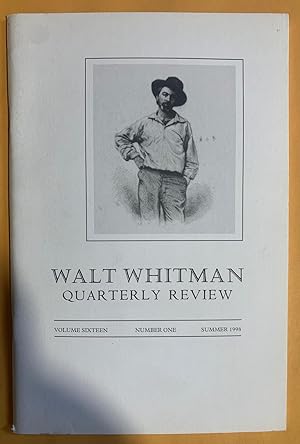 Seller image for Walt Whitman Quarterly Review: Volume Sixteen, Number One, Summer 1998 for sale by Exchange Value Books