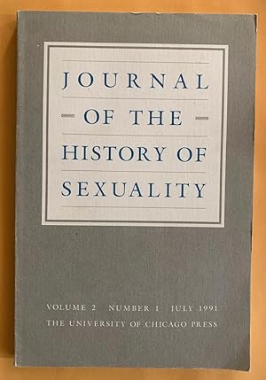Bild des Verkufers fr Journal of the History of Sexuality: Volume 2, Number 1, July 1991 zum Verkauf von Exchange Value Books