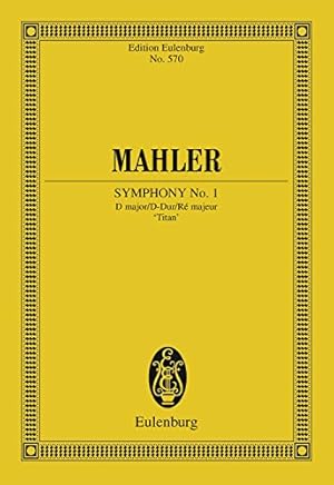 Seller image for Symphony No. 1. D Major [Score] (Edition Eulenburg) for sale by Exchange Value Books