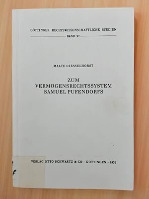 Imagen del vendedor de Zum Vermgensrechtssystem Samuel Pufendorfs a la venta por avelibro OHG