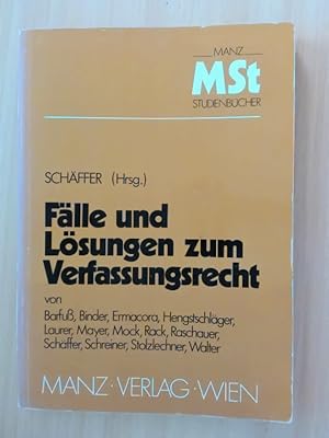 Seller image for Flle und Lsungen zum Verfassungsrecht for sale by avelibro OHG