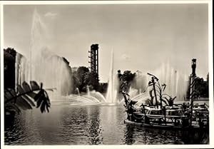 Ansichtskarte / Postkarte Hamburg Mitte, Internationale Gartenbauausstellung 1953, Wasserspiele