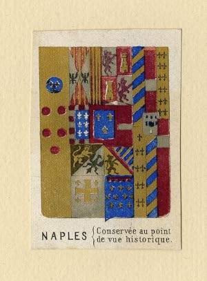 Antique Print-HERALDRY-COAT OF ARMS-NAPLES-ITALY-Anonymous-Ca. 1865