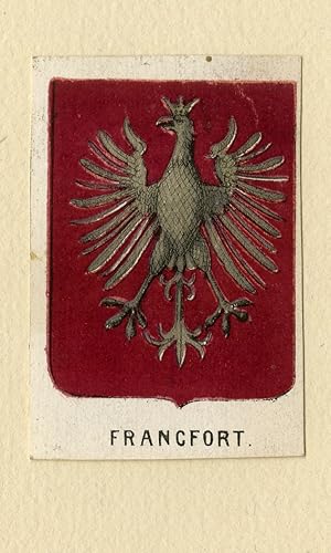 Antique Print-HERALDRY-COAT OF ARMS-FRANKFURT-Anonymous-Ca. 1865