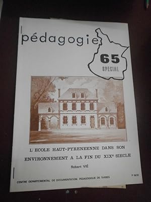 L'école Haut Pyrénéenne dans son environnement à la fin du XIXè siècle.