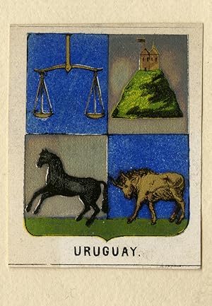 Antique Print-HERALDRY-COAT OF ARMS-URUGUAY-Anonymous-Ca. 1865