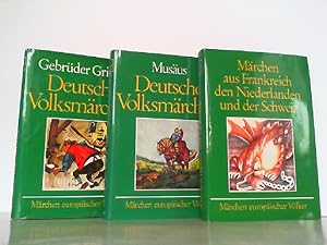 3 Märchenbücher - Grimm, Deutsche Volksmärchen. / Musäus, Deutsche Volksmärchen. / Märchen aus Fr...