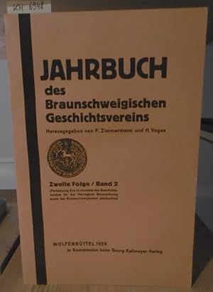 Bild des Verkufers fr Jahrbuch des Braunschweigischen Geschichtsvereins. Zweite Folge, Band 2. zum Verkauf von Versandantiquariat Trffelschwein