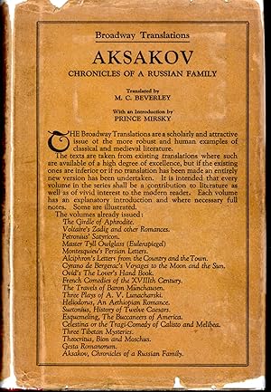 Immagine del venditore per Aksakov: Chronicles of a Russian Family ( (Broadway Translations) Series) venduto da Dorley House Books, Inc.