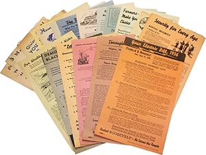 19 Democratic Party Campaign Broadsides for the Elections of 1938