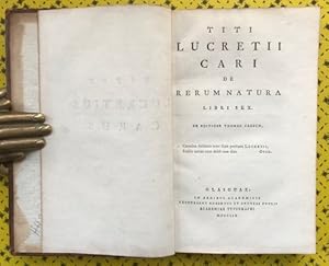 Imagen del vendedor de De Rerum Natura libri sex: Ex editione Thomae Creech. a la venta por Unsworth's Antiquarian Booksellers, ILAB, ABA, PBFA.