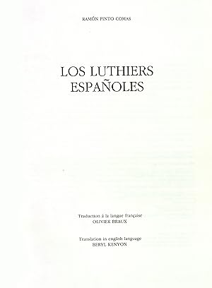 Los luthiers espanoles.