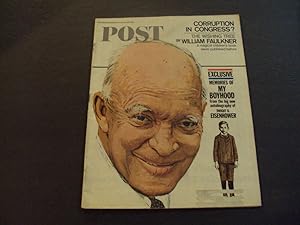 Saturday Evening Post Apr 8 1967 Eisenhower; Faulkner