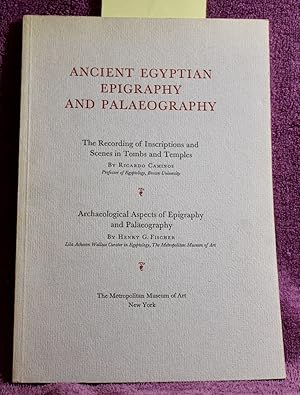 ANCIENT EGYPTIAN EPIGRAPHY AND PALAEOGRAPHY