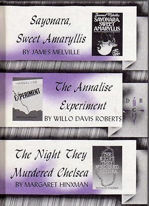 Seller image for Sayonara, Sweet Amaryllis / The Annalise Experiment / The Night They Murdered Chelsea for sale by Biblio Pursuit