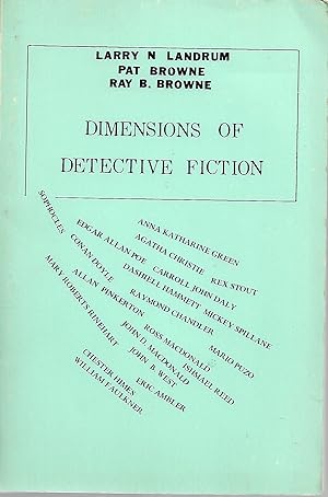 Imagen del vendedor de Dimensions of Detective Fiction a la venta por Cher Bibler