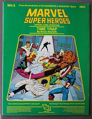 Seller image for Time Trap. (Marvel Super Heroes Official Game Adventure Module MH2 ). (Marvel Heroes Role Playing Module Game ; RPG Role-Playing Game; Role & Playing Game Series #6853 ). Cover Features = Captain America, Starfox, Wasp;Catain Marvel, Scarlet Witch; for sale by Comic World