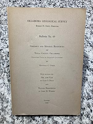 Imagen del vendedor de Geology and Mineral Resources of Tulsa County Oklahoma (Including Parts of Adjacent Counties) with Sections on Oil and Gas and Water Resources [text volume only] a la venta por TribalBooks