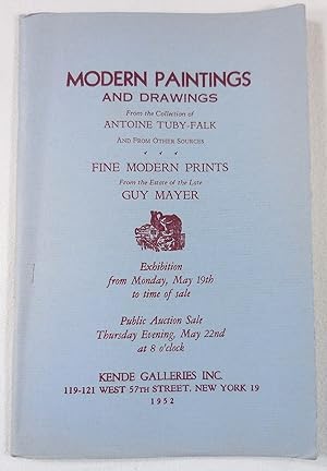 Modern Paintings and Drawings from the Collection of Antoine Tuby-Falk; Fine Modern Prints from t...