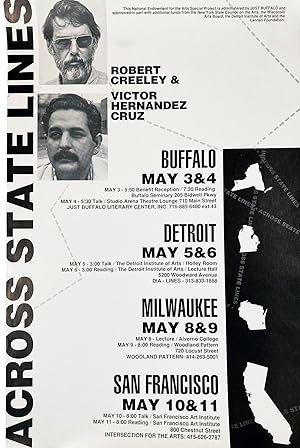 Across State Lines (Poetry Reading Poster Flyer)
