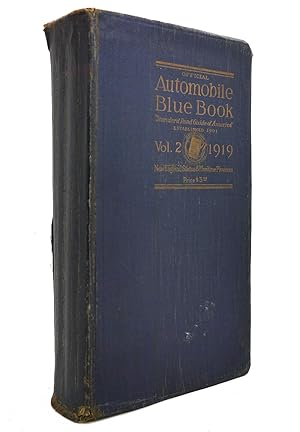 OFFICIAL AUTOMOBILE BLUE BOOK 1919 VOLUME TWO