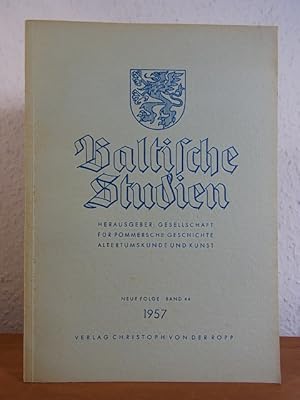 Bild des Verkufers fr Baltische Studien. Neue Folge, Band 44, 1957 zum Verkauf von Antiquariat Weber