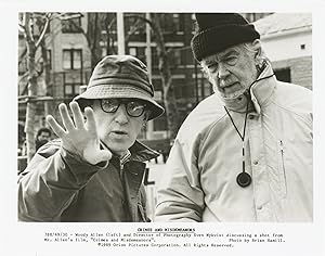 Bild des Verkufers fr Crimes and Misdemeanors (Original photograph of Woody Allen and Sven Nykvist from the set of the 1989 film) zum Verkauf von Royal Books, Inc., ABAA