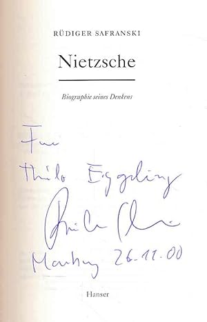 Bild des Verkäufers für Nietzsche. Biographie seines Denkens. Von Rüdiger Safranski. zum Verkauf von Fundus-Online GbR Borkert Schwarz Zerfaß