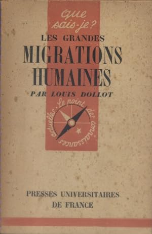 Seller image for Les grandes migrations humaines. for sale by Librairie Et Ctera (et caetera) - Sophie Rosire